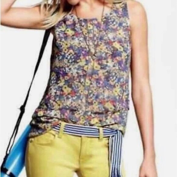 Cabi #5041 Positano Floral Layered Tank Top - Picture 1 of 7